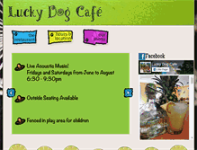 Tablet Screenshot of luckydogcafe.net